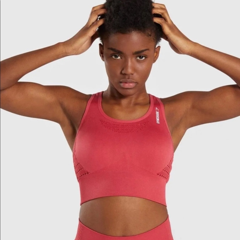 Gymshark Energy Seamless Crop Top in Coral